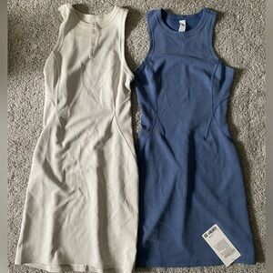 Lululemon ribbed softstreme slim fit tank dress lot